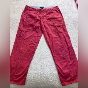 Tommy Hilfiger Size 6. Red chinos. Small discoloration,back leg really faint. GC